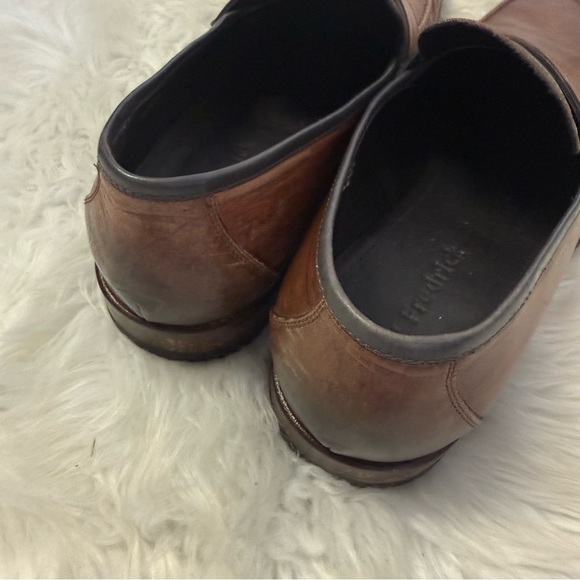 Paul Fredrick Men’s Leather Loafers Made in Italy Brown & Black Size 13 main image 8